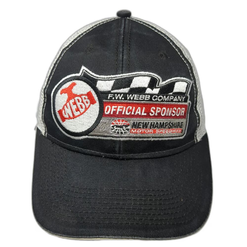 SMI Properties Baseball Cap Black One Size NHMS Racing Mesh Back Strapback Hat